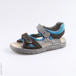 524047-72 Сандалии для мальчики сер-син