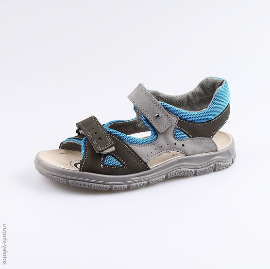 524047-72 Сандалии для мальчики сер-син