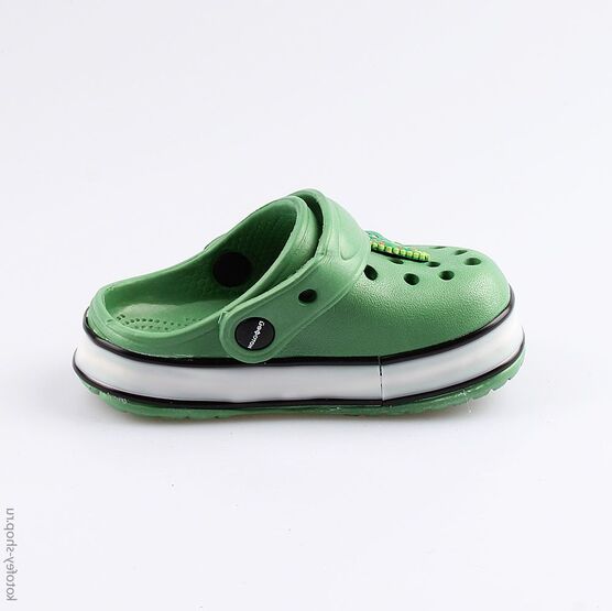325072-01 Сабо пляжные с LED-подсветкой для мальчики зеленый фото №2