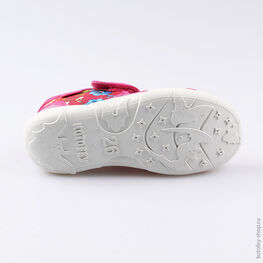 421031-12 Босоножки текстильные для девочки фуксия фото №3