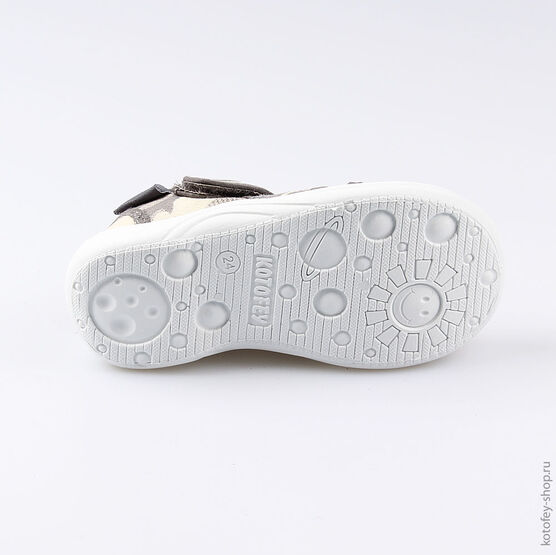 221084-11 Сандалии текстильные для мальчики серый фото №3