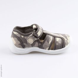221084-11 Сандалии текстильные для мальчики серый фото №2
