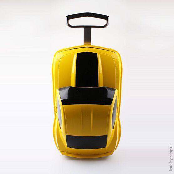 02012003-40 Чемодан-машинка (с пультом управления) желтый для универсальные желтый фото №2