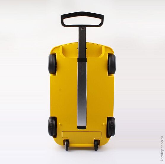 02012003-40 Чемодан-машинка (с пультом управления) желтый для универсальные желтый фото №3