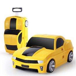02012003-40 Чемодан-машинка (с пультом управления) желтый для универсальные желтый