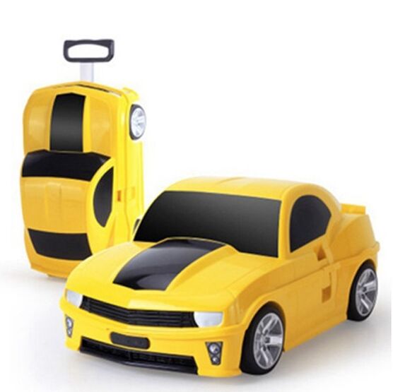 02012003-40 Чемодан-машинка (с пультом управления) желтый для универсальные желтый