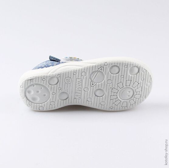 231129-11 Текстильная обувь для девочки светло-синий фото №3