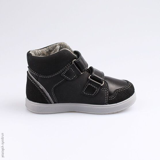 352192-31 Ботинки утепленные на весну/осень для мальчики черный фото №2