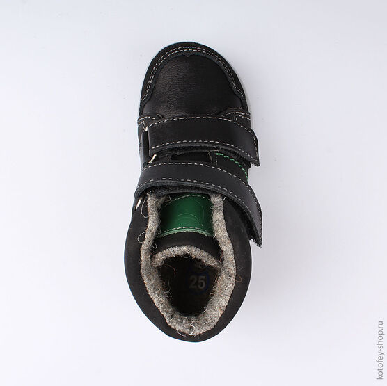 352192-31 Ботинки утепленные на весну/осень для мальчики черный фото №4