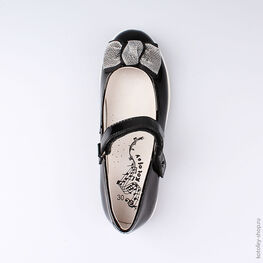 532158-22 Туфли для девочки черный фото №4