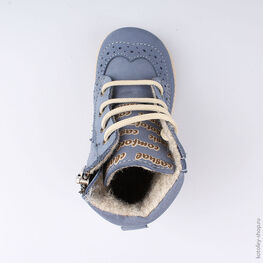 152207-31 Ботинки для мальчики светло-синий фото №4