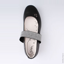 632265-22 Туфли для девочки черный фото №4