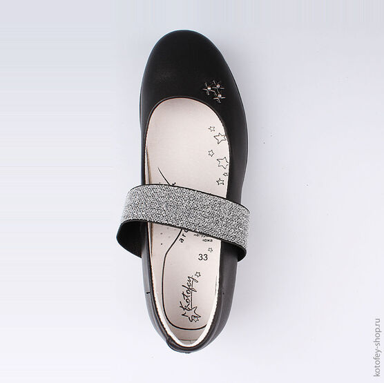 632265-22 Туфли для девочки черный фото №4