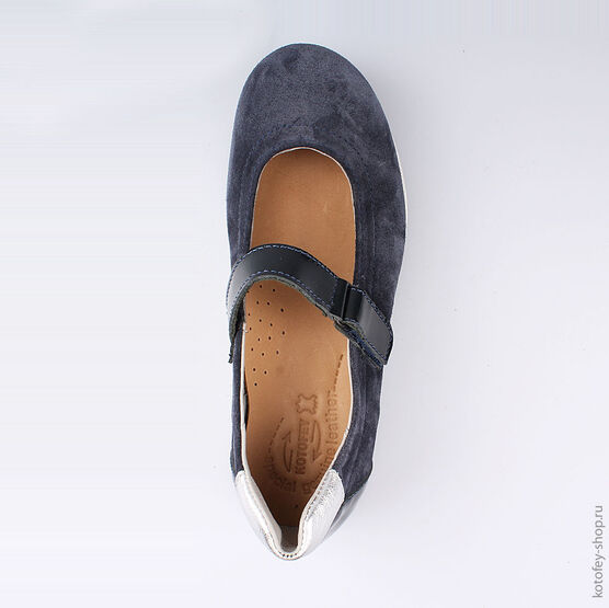 732194-22 Туфли для девочки светло-синий фото №4