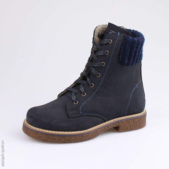 652115-33 Ботинки для девочки светло-синий