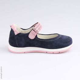 332103-22 Туфли для девочки син-роз фото №2