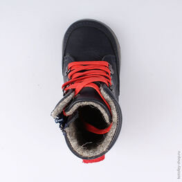 152138-34 Ботинки для мальчики син-кра фото №4