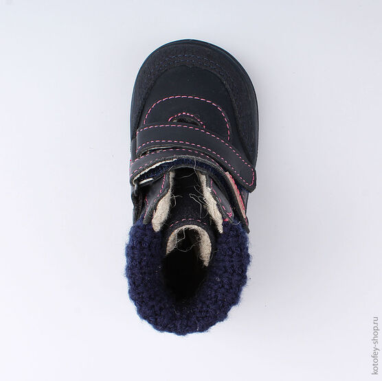 152217-31 Ботинки для девочки светло-синий фото №4