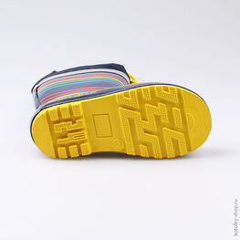 366180-11 Резиновые сапоги для мальчики син-цве фото №3