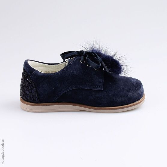 332102-21 Полуботинки для девочки светло-синий фото №2