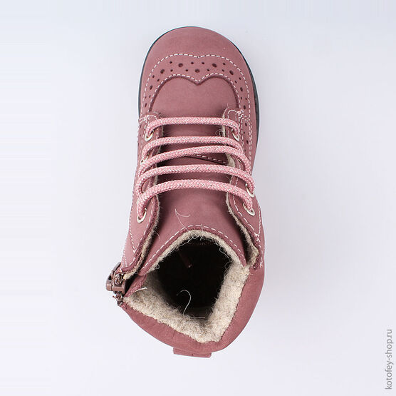 352183-33 Ботинки для девочки розовый фото №4