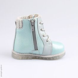 352193-32 Ботинки для девочки бирюзовый фото №2