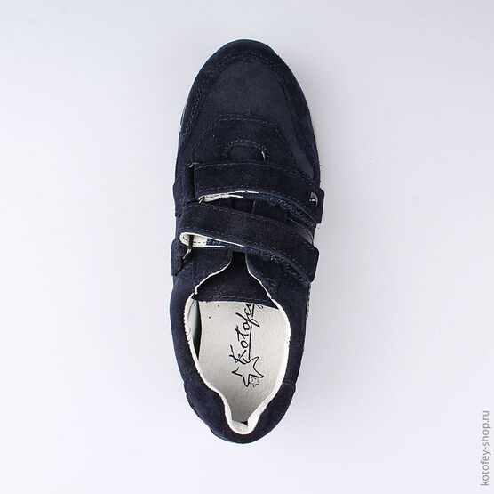 532170-25 Полуботинки для девочки светло-синий фото №4