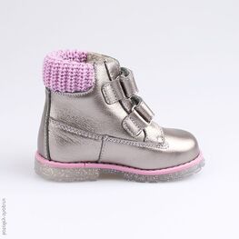 152213-31 Ботинки для девочки серый фото №2