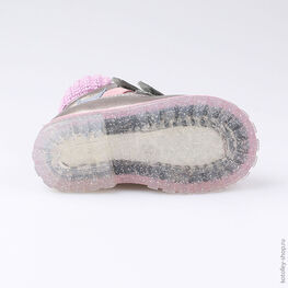 152213-31 Ботинки для девочки серый фото №3