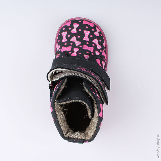 152132-34 Ботинки для девочки светло-синий фото №4