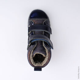 252131-31 Ботинки для девочки светло-синий фото №4