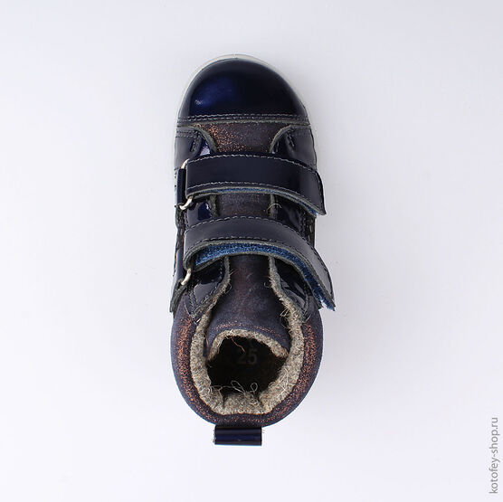 252131-31 Ботинки для девочки светло-синий фото №4