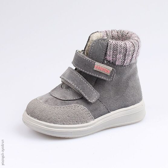 152217-32 Ботинки для девочки серый