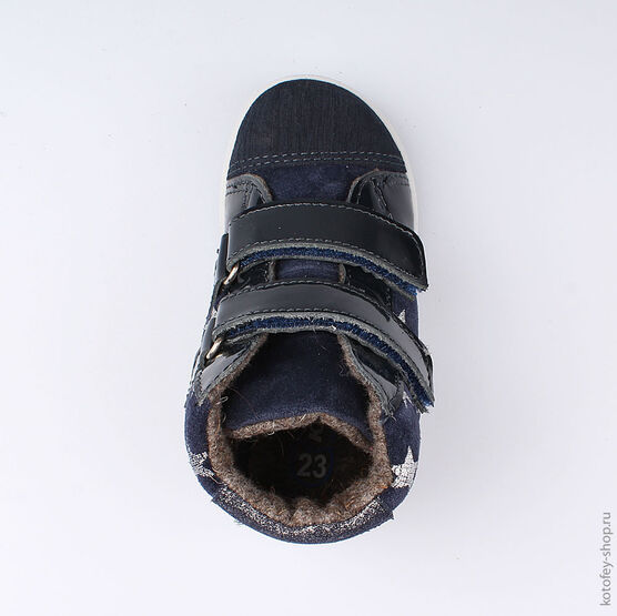 452109-31 Ботинки для девочки светло-синий фото №4