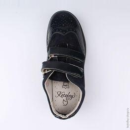 632257-21 Полуботинки для девочки светло-синий фото №4