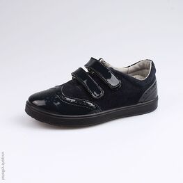 632257-21 Полуботинки для девочки светло-синий