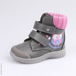 352152-33 Ботинки для девочки серый