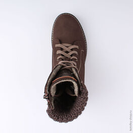 652115-31 Ботинки для девочки коричневый фото №4