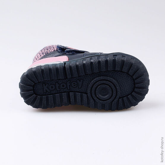 152176-35 Ботинки для девочки син-сир фото №3