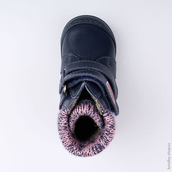 152176-35 Ботинки для девочки син-сир фото №4