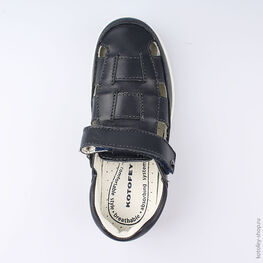 532174-21 Кожаные туфли для мальчика для мальчики синий фото №4