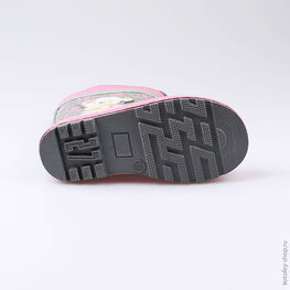 366179-11 Резиновые сапоги для девочки сер-роз фото №3