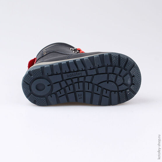 352107-36 Ботинки для мальчики син-кра фото №3