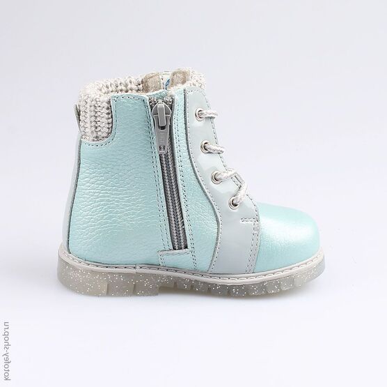 152215-32 Ботинки для девочки бирюзовый фото №2