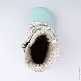 152215-32 Ботинки для девочки бирюзовый фото №4