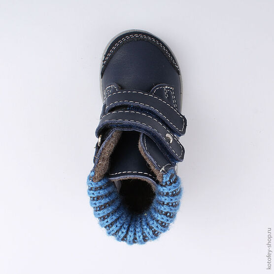 152216-31 Ботинки для мальчики светло-синий фото №4