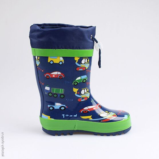 366182-11 Резиновые сапоги для мальчики син-зел фото №2
