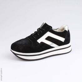 732195-21 Полуботинки для девочки черный