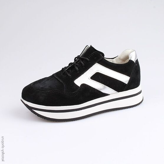 732195-21 Полуботинки для девочки черный