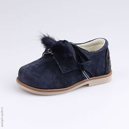 132126-21 Полуботинки для девочки светло-синий